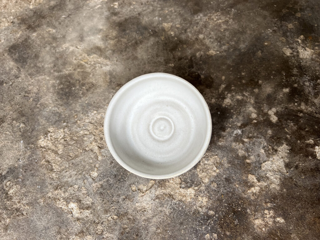 small matte white bowl