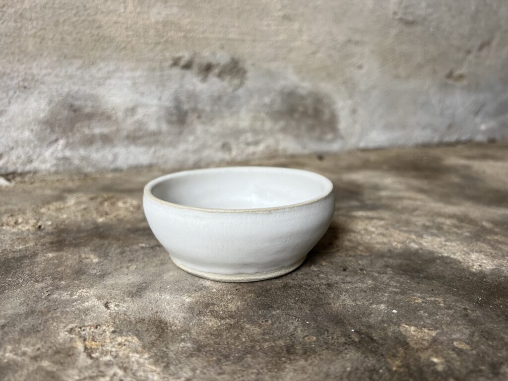 small matte white bowl