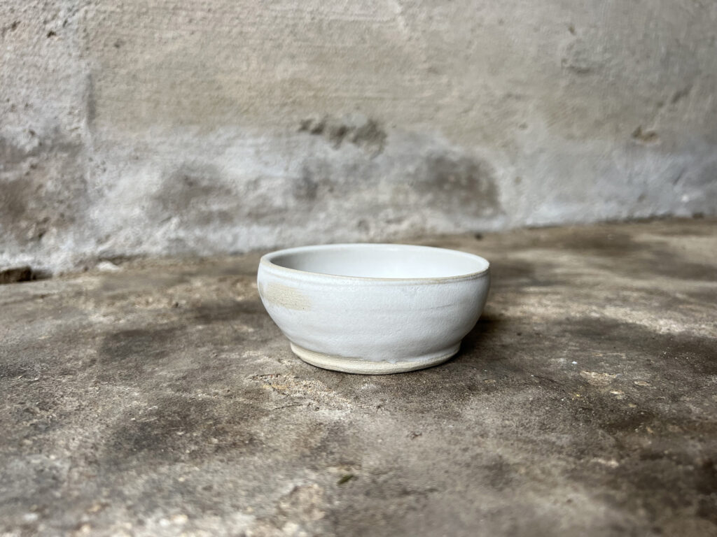 small matte white bowl