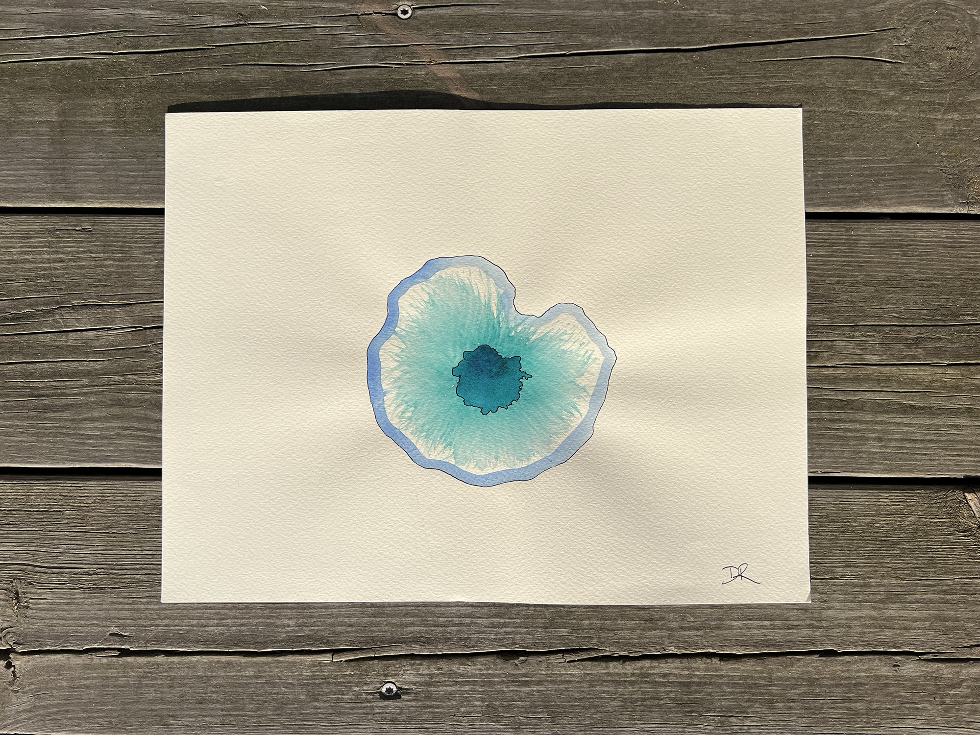 aquarelle Eye bye atelier Desirée